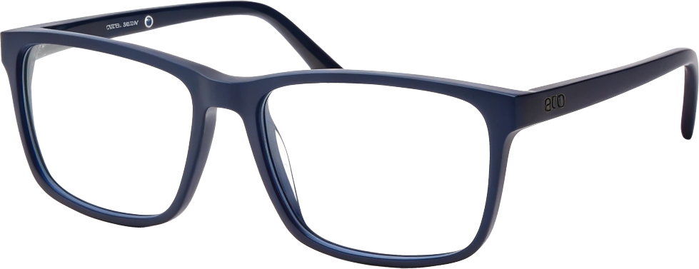 Bram glasses in Deep navy, front view
