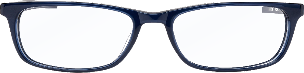 Bram glasses in Deep navy, front view