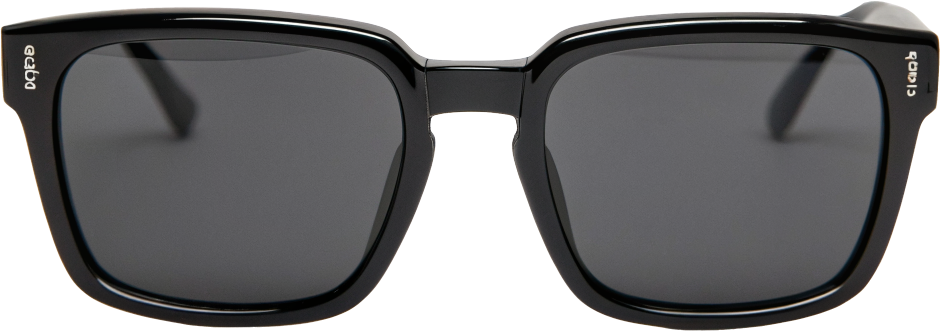 Vale glasses in Noir black, front view